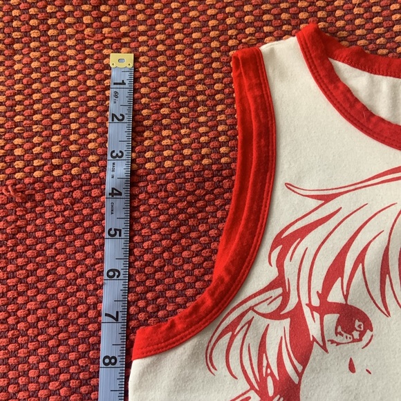 SHEIN SIZE M Red Anime Girl Ringer Tank Top - Picture 6 of 10